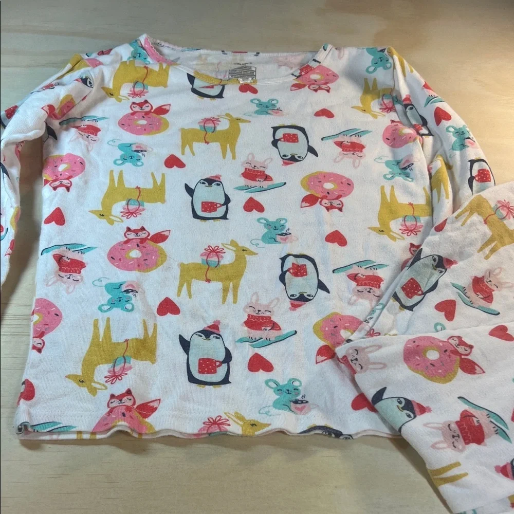 Carters Kids Animal Print Pajamas - Multicolor Sz 12